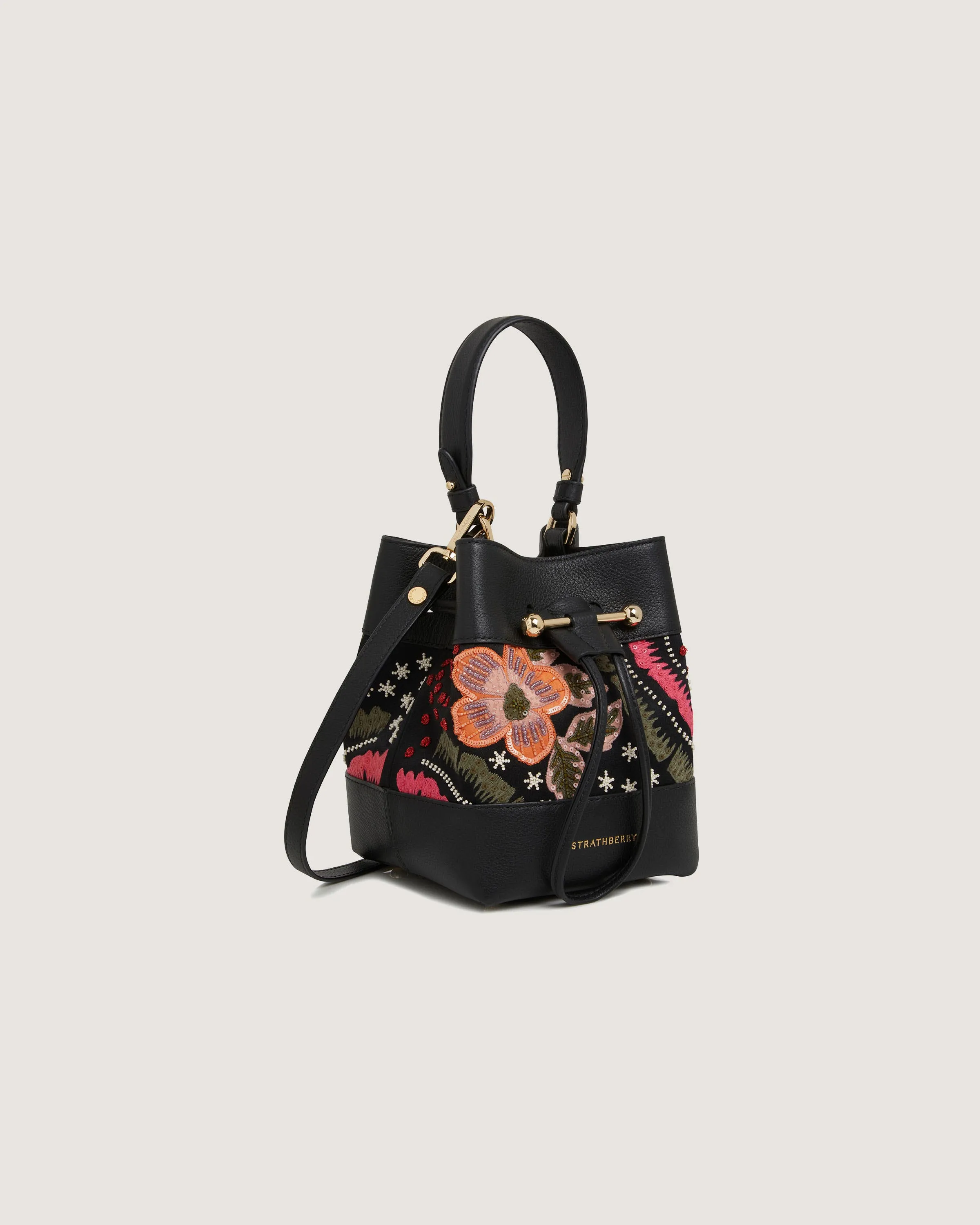Osette - Black Beaded/Embroidered Satin