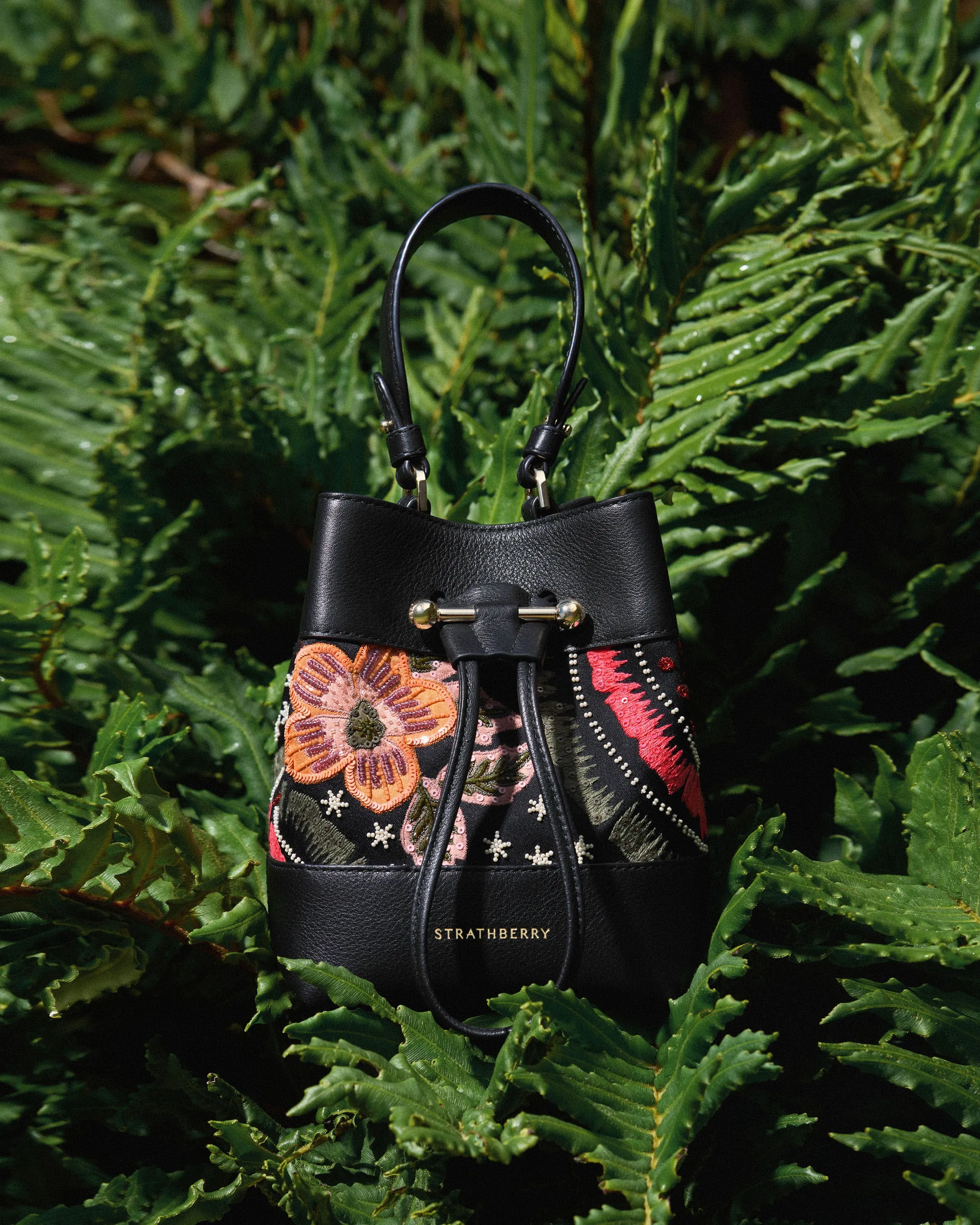 Osette - Black Beaded/Embroidered Satin