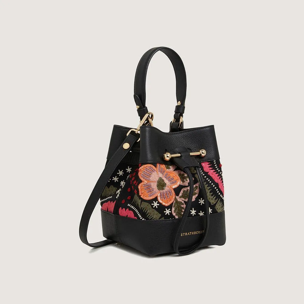 Osette - Black Beaded/Embroidered Satin