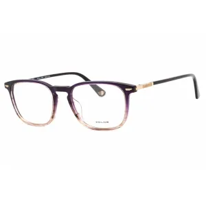 Police Men's Eyeglasses - Gradient Violet Acetate Square Full Rim Frame | VPLF81M 0D78