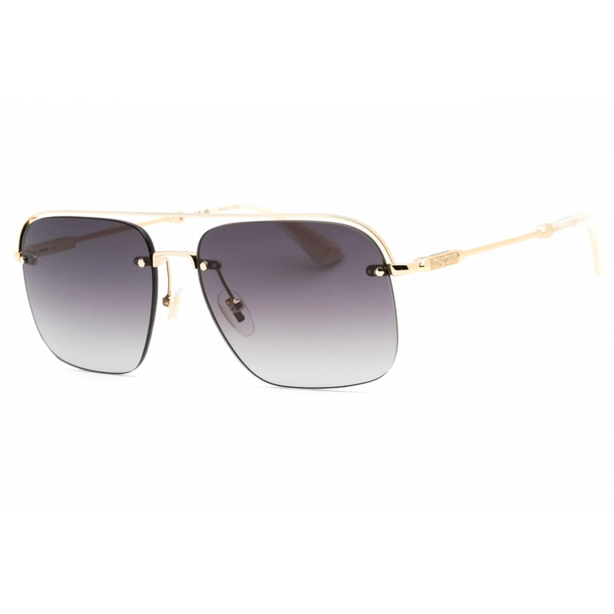 Police Men's Sunglasses - Shiny Rose Gold Metal Aviator Full Rim Frame | SPLF72 0300