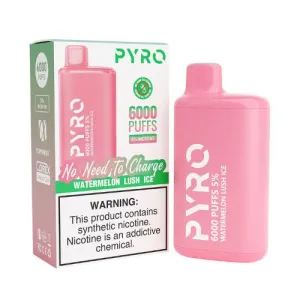 Pyro 6000 - Disposable Vape Device - Watermelon Lush Ice