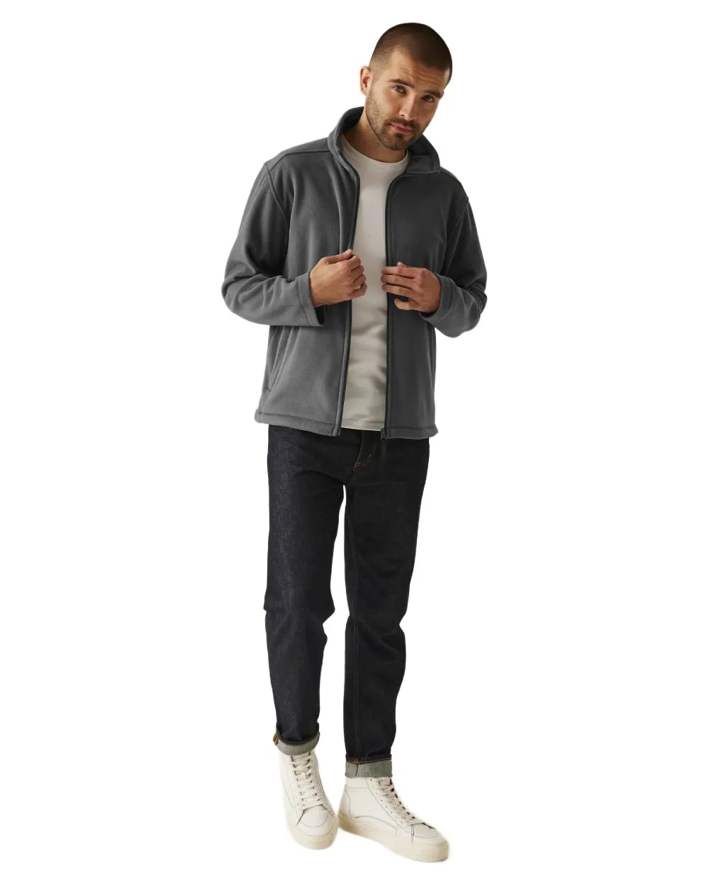Regatta Mens Micro Lightweight Full Zip Fleece