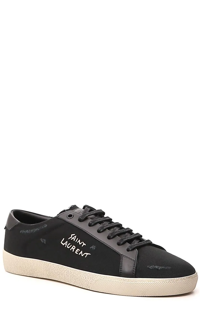 Saint Laurent Court Classic SL/06 Embroidered Sneakers