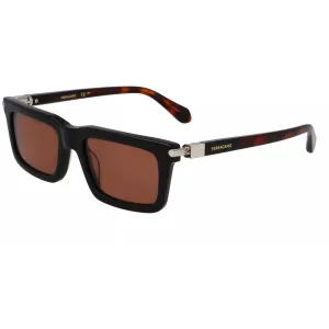 Salvatore Ferragamo Men's Sunglasses - Dark Tortoise Rectangular Frame | SF2015S 242