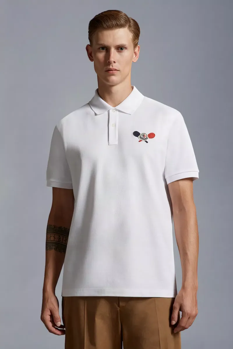 Tennis Logo Patch Polo