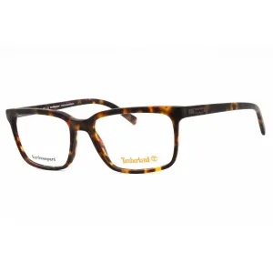 Timberland Men's Eyeglasses - Havana/Other Rectangular Acetate Frame | TB1580 056