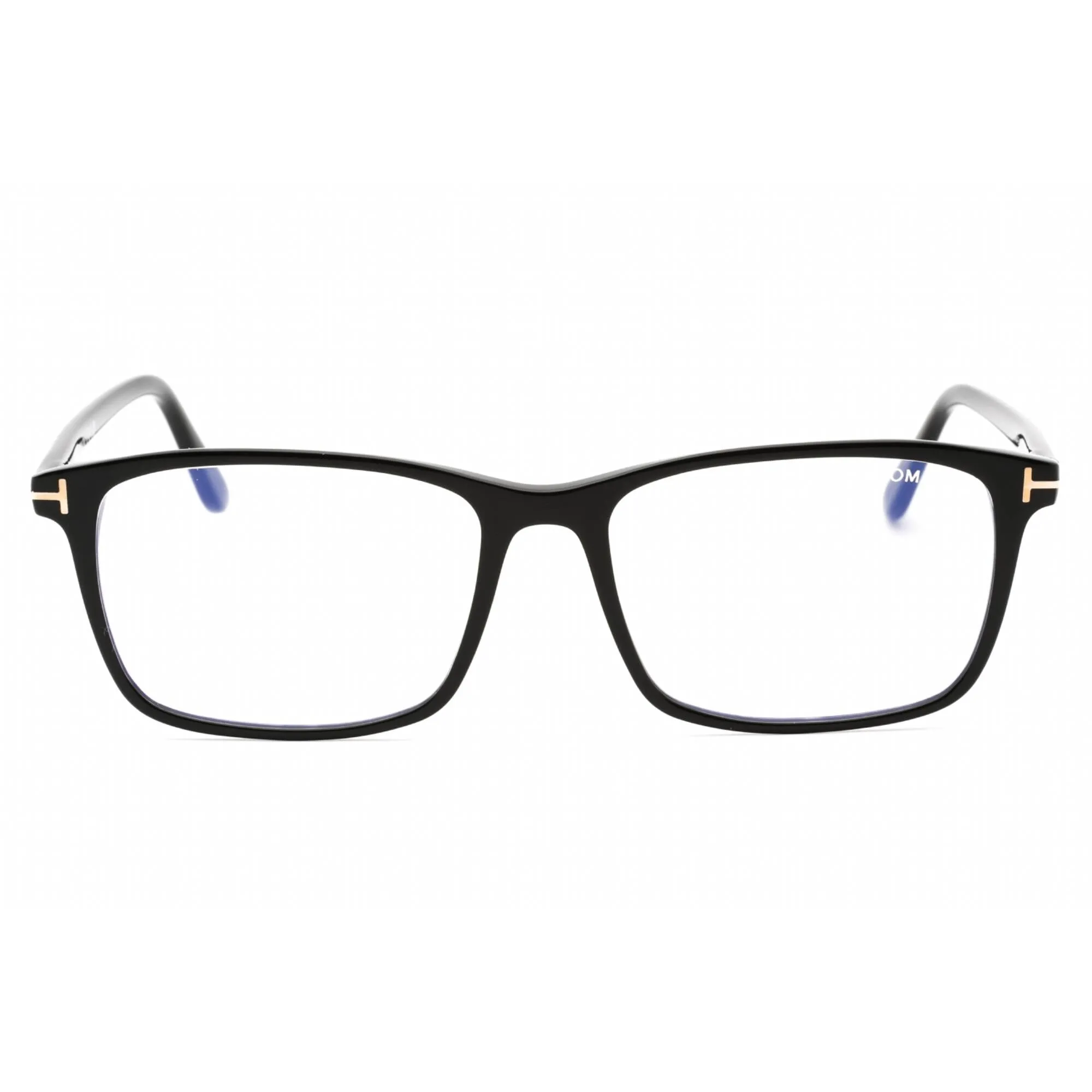 Tom Ford Men's Eyeglasses - Black Plastic Rectangular Full Rim Frame | FT5584-B 001
