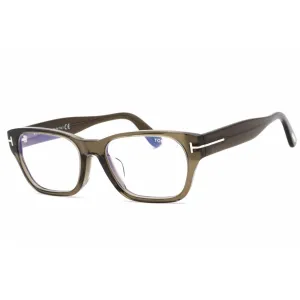Tom Ford Men's Eyeglasses - Grey Plastic Full Rim Rectangular Frame | FT5781-D-B 020