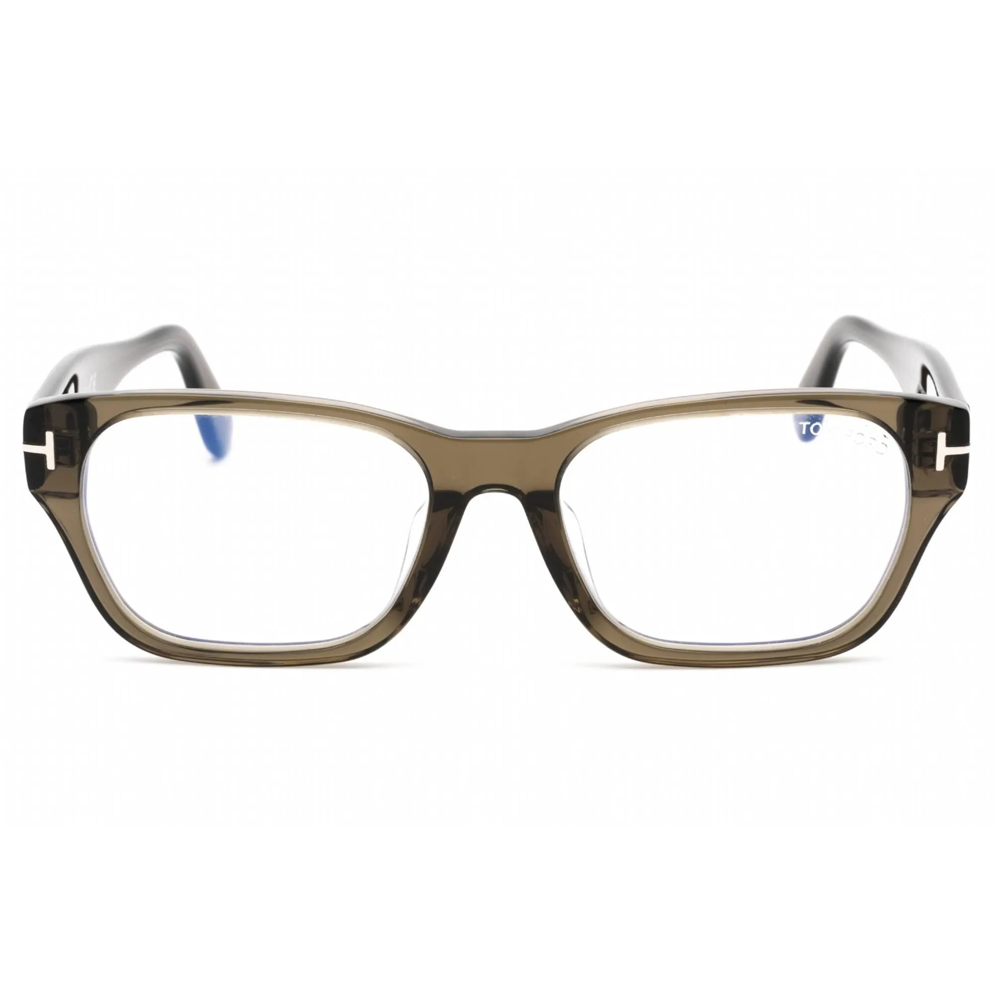 Tom Ford Men's Eyeglasses - Grey Plastic Full Rim Rectangular Frame | FT5781-D-B 020