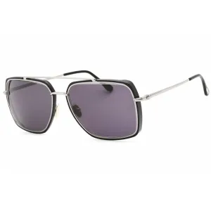Tom Ford Men's Sunglasses - Shiny Black Metal Pilot Full Rim Frame | FT0750 01N
