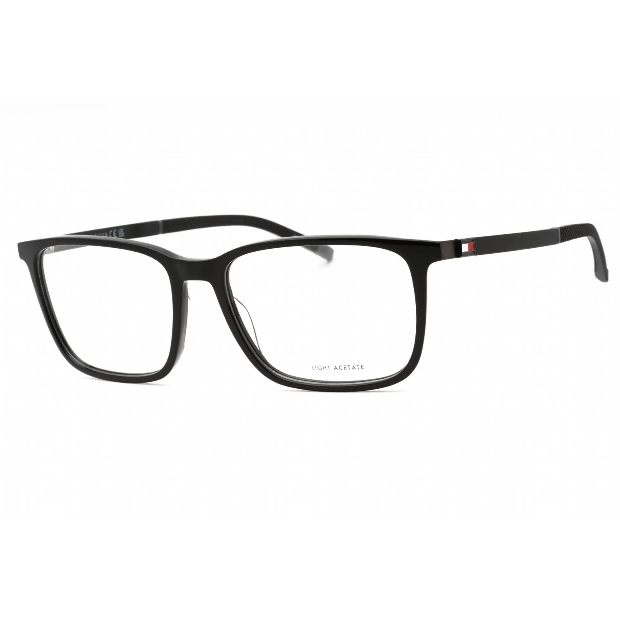 Tommy Hilfiger Men's Eyeglasses - Black Plastic Square Shape Frame | TH 1916 0807 00