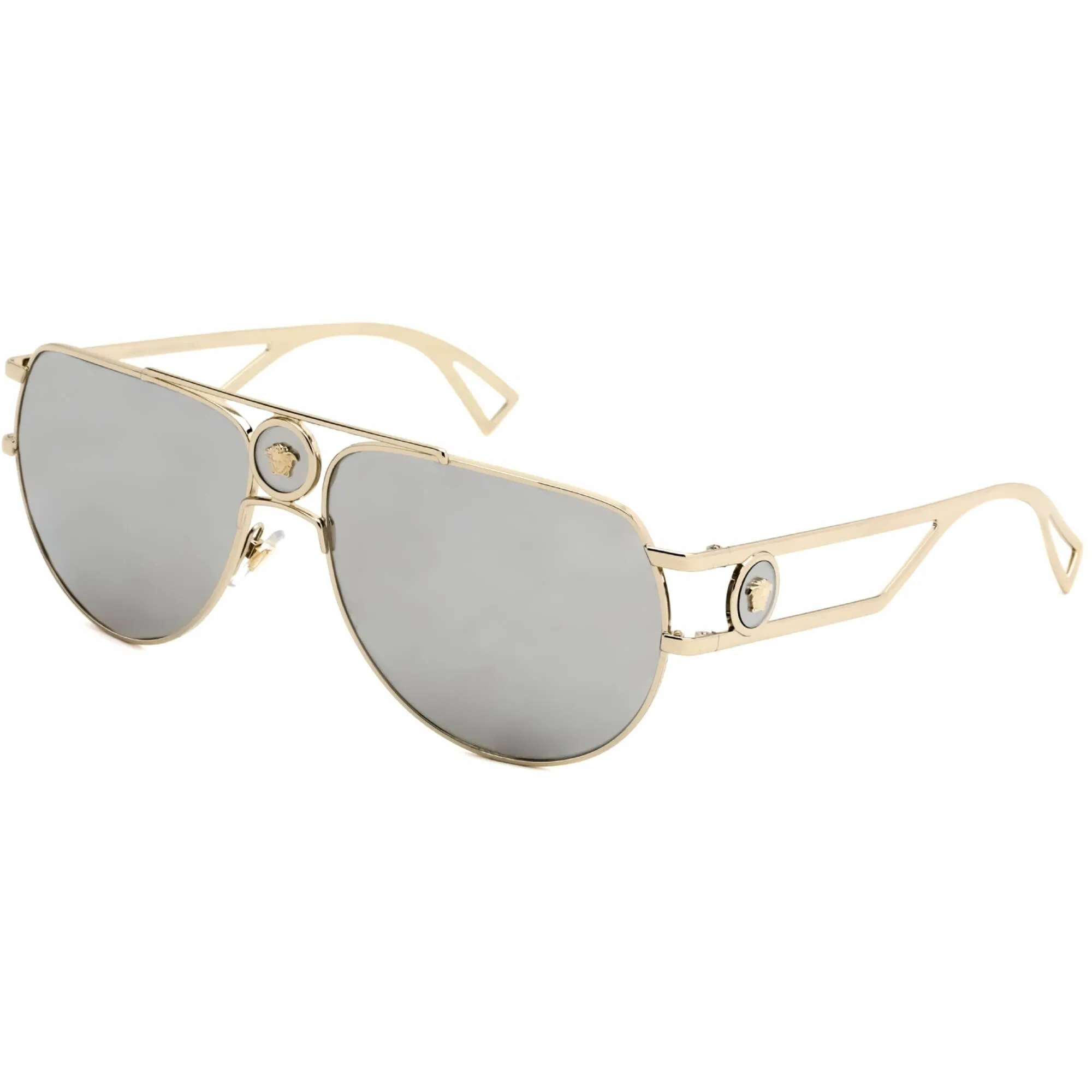 Versace Men's Sunglasses - Pale Gold Metal Full Rim Frame | VE2225 12526G