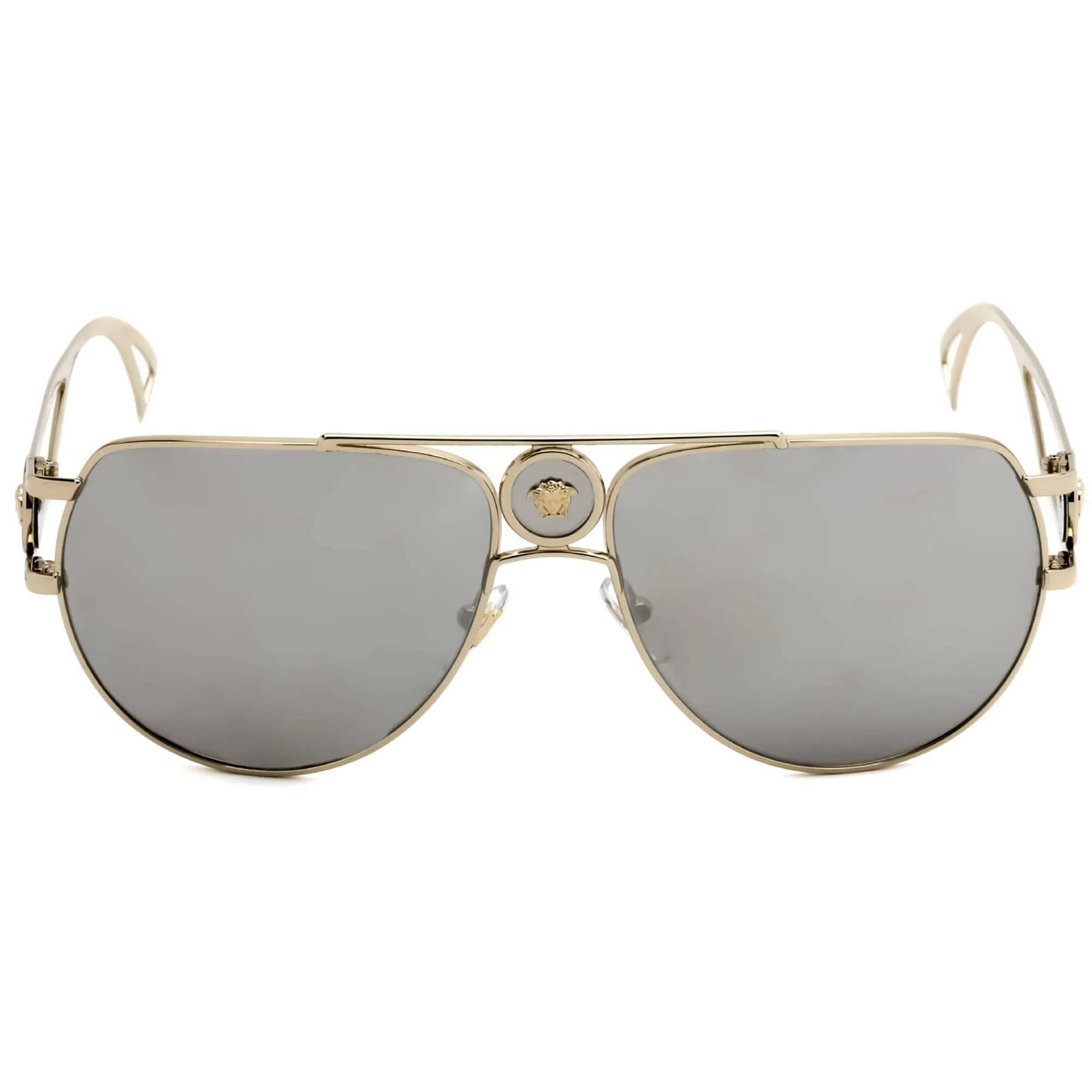Versace Men's Sunglasses - Pale Gold Metal Full Rim Frame | VE2225 12526G