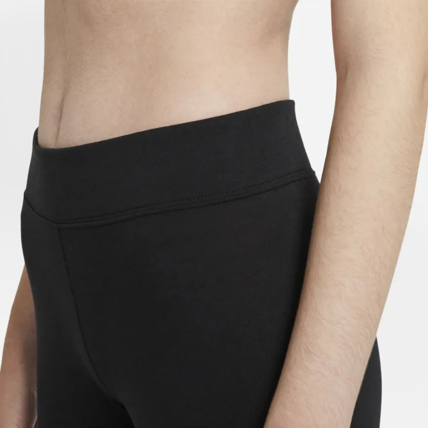 Women's Nike Essential Swoosh Mid-Rise Leggings Black