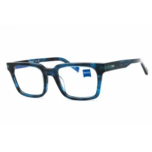 Zeiss Men's Eyeglasses - Blue Horn Acetate Full Rim Square Shape Frame | ZS22522 462